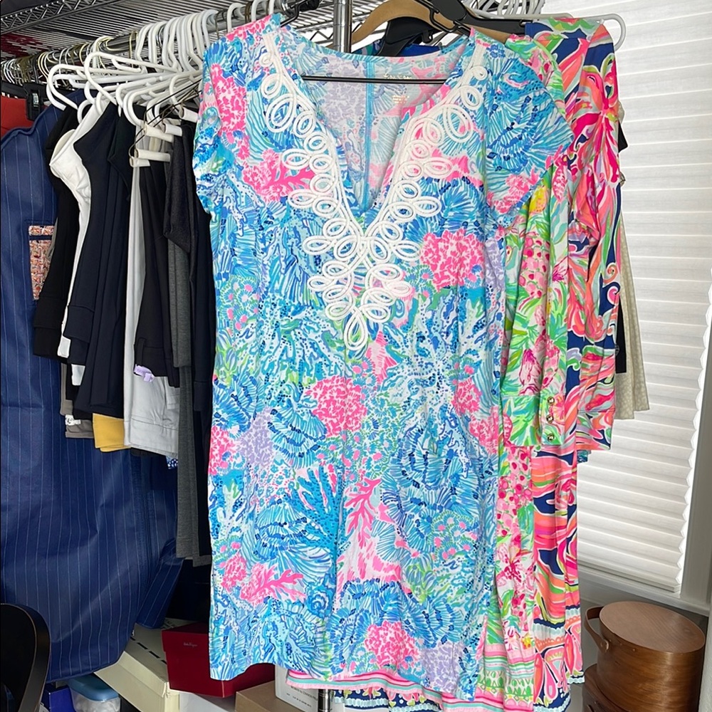 Lilly Pulitzer Blue Floral Dress